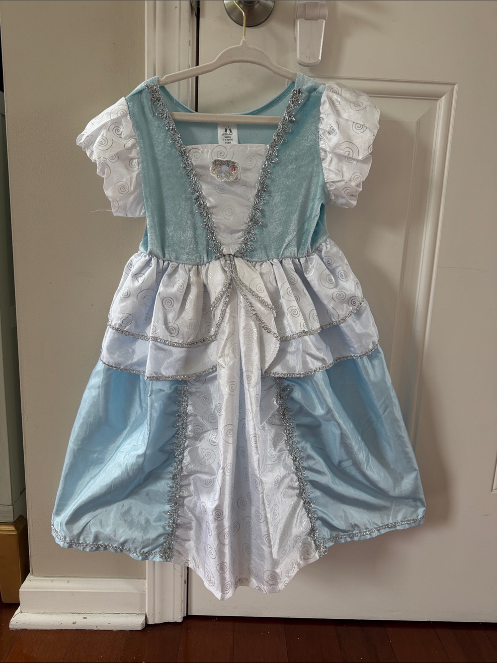 Little Adventures Blue & White Princess Cinderella Costume for Kids Size 1-3
